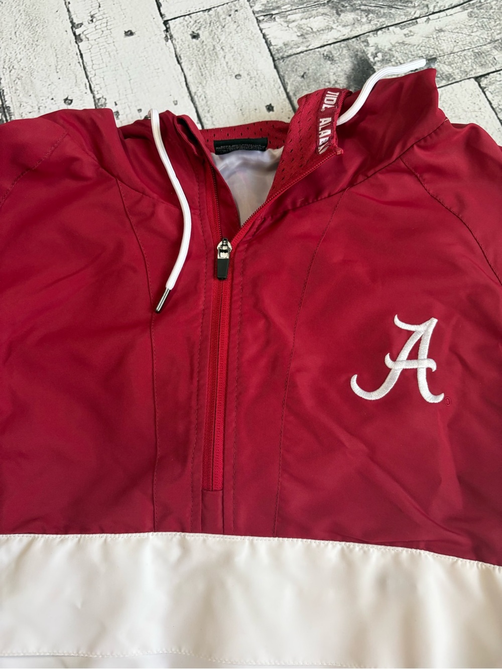 Colosseum Alabama Crimson Tide Full Zip Hooded Windbreaker Jacket Men’s XL